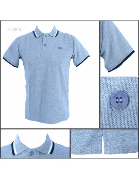 Kaos Kerah Cowok Lengan Pendek Maxmillian M-XL