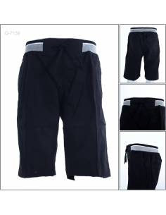 Celana Pendek Katun Cowok Rib Kolor Maxmillian 2XL-4XL