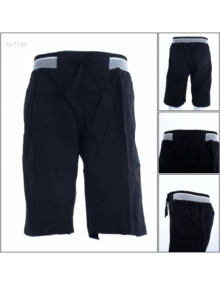 Celana Pendek Katun Cowok Rib Kolor Maxmillian 2XL-4XL