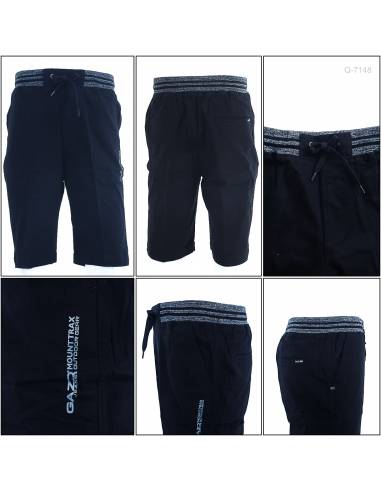 Celana Pendek Katun Cowok Rib Kolor Gazr M-XL