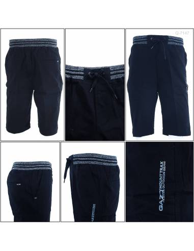 Celana Pendek Katun Cowok Rib Kolor Gazr 2XL-3XL