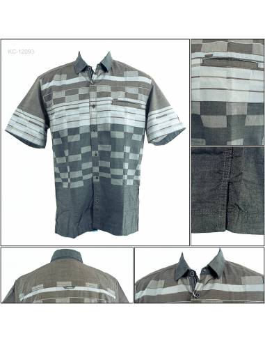 Kemeja Cowok Reguler Lengan Pendek Cardinal M-XL