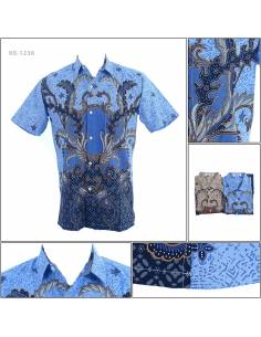 Kemeja Batik Cowok Lengan Pendek Fever M-XL