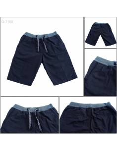 Celana Pendek Rib Kolor Cowok Muscle Fit M-2XL