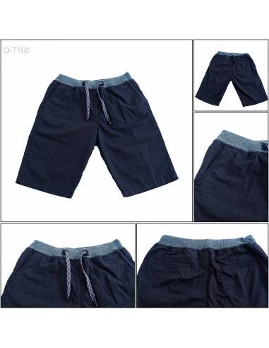 Celana Pendek Rib Kolor Cowok Muscle Fit M-2XL