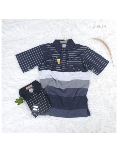 Kaos Kerah Cowok Lengan Pendek Calcio M-XL 2