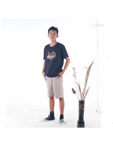 Kaos Oblong Cowok Lengan Pendek Reguler Damor...