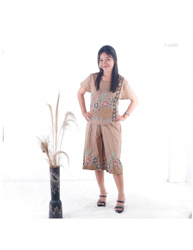 Atasan Batik Cewek Lengan Pendek Model Crop...