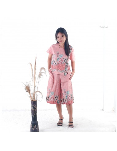 Atasan Batik Cewek Lengan Pendek Model Crop...