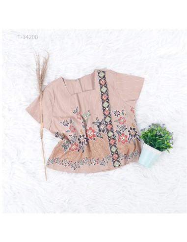 Atasan Batik Cewek Lengan Pendek Model Crop...