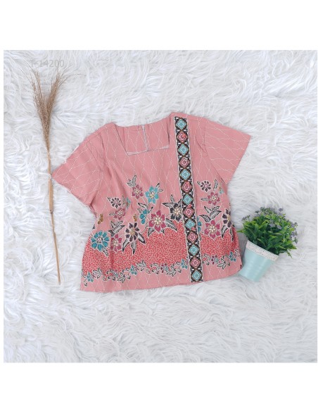 Atasan Batik Cewek Lengan Pendek Model Crop Tasya Allz