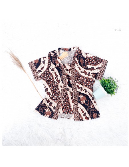 Batik Cewek Lengan Pendek Crop Tasya Allz