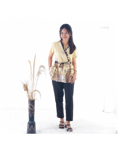 Atasan Batik Cewek Lengan Pendek Pita Tasya Allz
