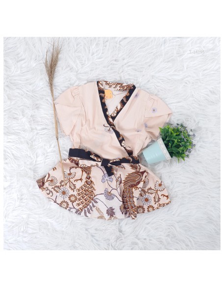 Atasan Batik Cewek Lengan Pendek Pita Tasya Allz