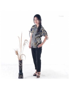 Atasan Batik Cewek Lengan Pita Tasya All Size 2