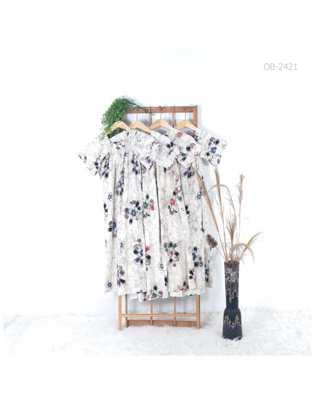 Daster Ibu Susun Model Kerut Pinggang Marisa All Size