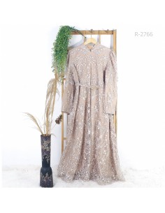 Gamis Brokat Cewek Tali Belakang GB Fashion 2