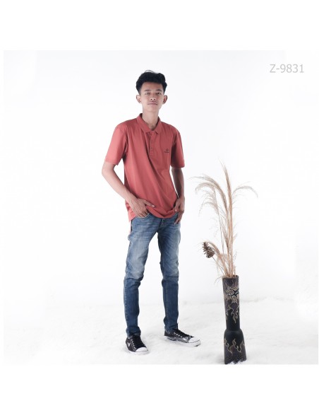 Kaos Kerah / Kaos Wangky Lengan Pendek Cowok Picasso M-XL