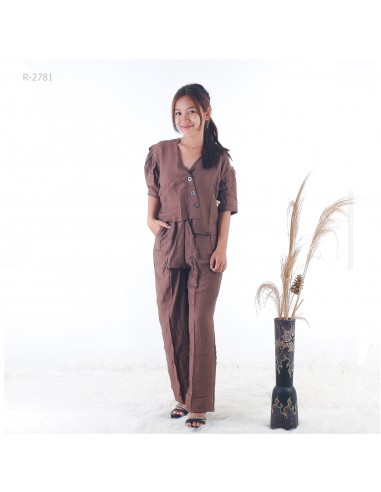 Setelan Baju Cewek Lengan Bolong  XL