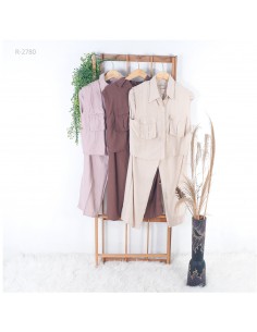 Setelan Cewek Lengan Kutungan/Tanpa Lengan XL