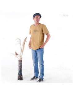 Kaos Cowok Lengan Pendek Tulisan Bordir Picasso M-XL 2