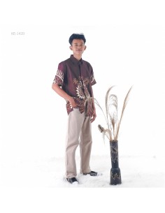 Kemeja Batik Cowok Lengan Pendek Maxmillian M-XL