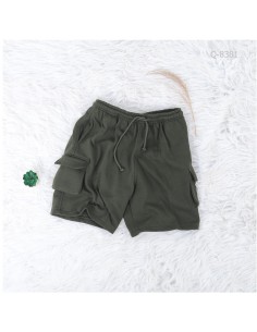 Celana Pendek Kolor Model Cargo Cowok Abu-Abu Arvada M-XL 2