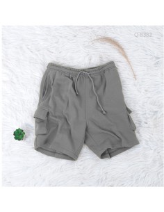 Celana Pendek Kolor Cowok Model Kargo Hijau Arvada 2