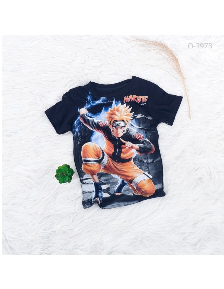 Kaos Anak Cowok Motif Naruto Spurs 4-8