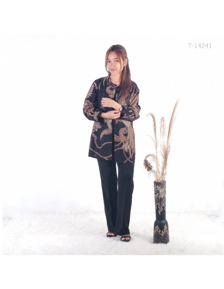 Outer Batik Cewek Lengan Panjang Bhaskara