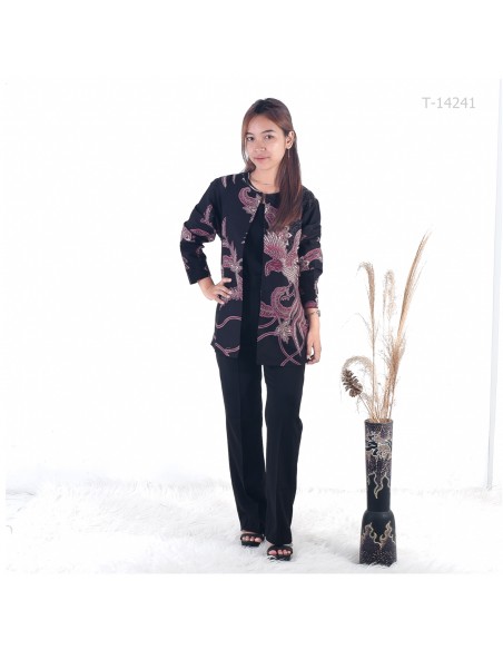 Outer Batik Cewek Lengan Panjang Bhaskara