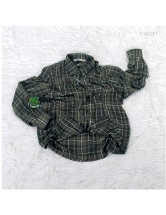 Kemeja Kotak Cewek Warna Hijau RED UP M\XXL 2