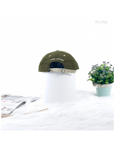 Topi Cowok Katun Hijau Army Cream Lois Allz