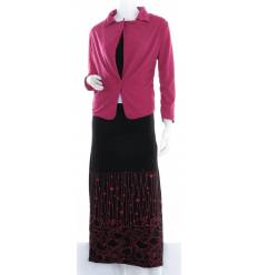 Dress Panjang Dan Bolero Cewek Lengan Panjang 