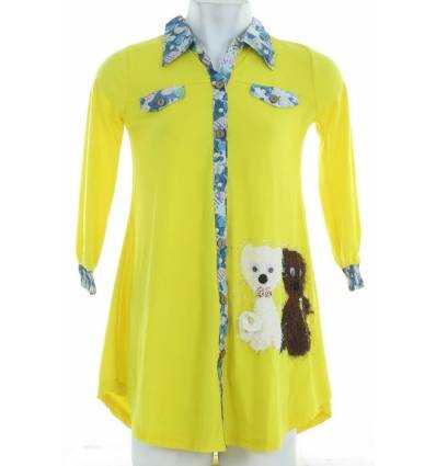 Kaos Kerah Anak Cewek Lengan Panjang JOIE 