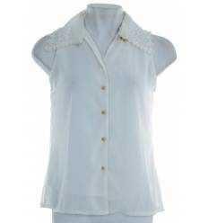 Atasan Cewek Chiffon Tanpa Lengan AMOR 