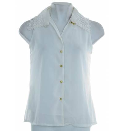 Atasan Cewek Chiffon Tanpa Lengan AMOR 