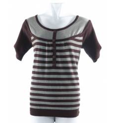 Atasan Kaos Cewek Rajut Lengan Pendek All Size