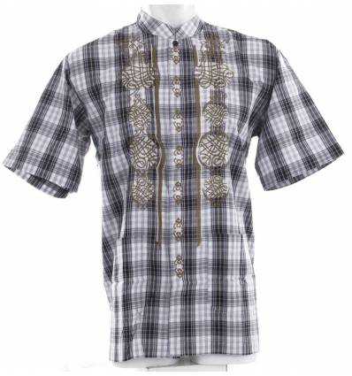 Kemeja Muslim Cowok Lengan Pendek Madeira 