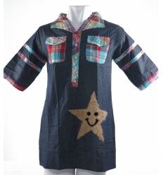 Atasan Cewek Lengan 3/4 QueenTin All Size