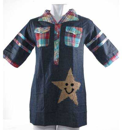 Atasan Cewek Lengan 3/4 QueenTin All Size