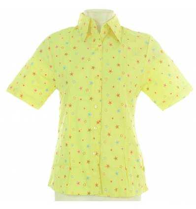 Kemeja Cewek Lengan Pendek Strech Hofu