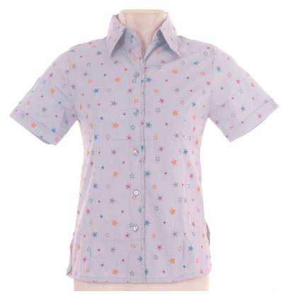 Kemeja Cewek Lengan Pendek Strech Hofu