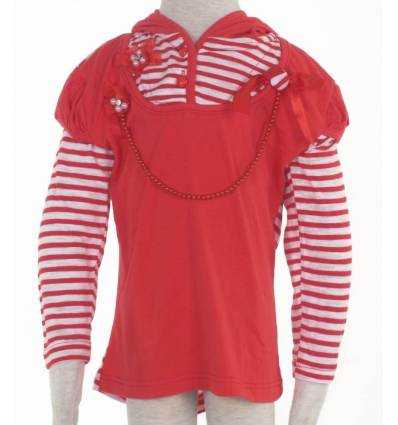 Atasan Anak Cewek Lengan Panjang Bertopi DODO