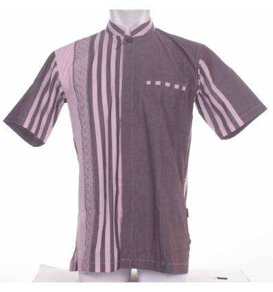 Kemeja Cowok Muslim lengan pendek Isbath