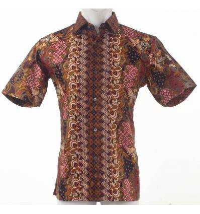 Kemeja Batik Cowok Lengan Pendek Dixmont