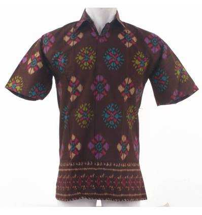 Kemeja Batik Cowok Lengan Pendek Colombus