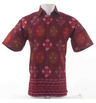 Kemeja Batik Cowok Lengan Pendek Colombus